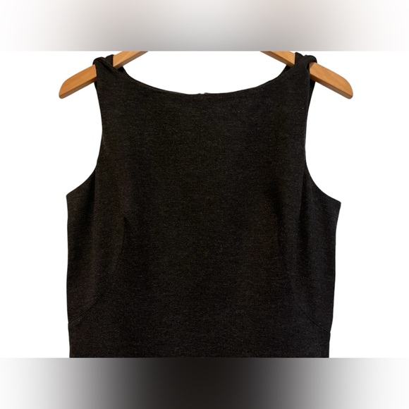 MM. LAFLEUR Lydia Charcoal Gray Sheath Dress Size 16 Bodycon Classic Style - Picture 3 of 16